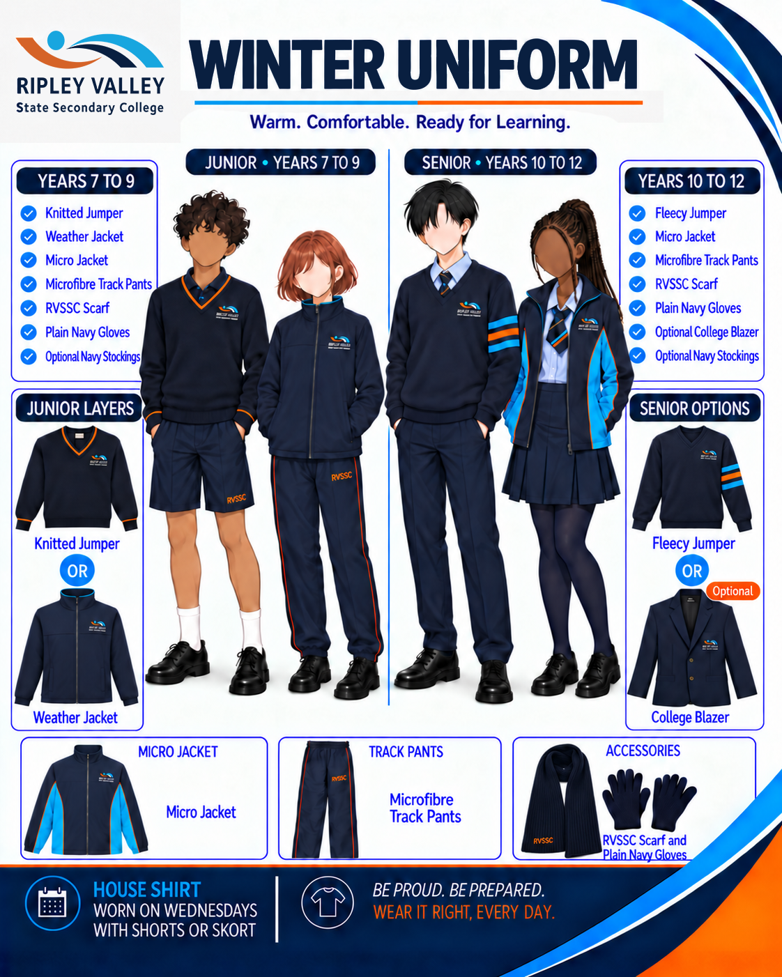 Ripley Valley State Secondary College winter uniform